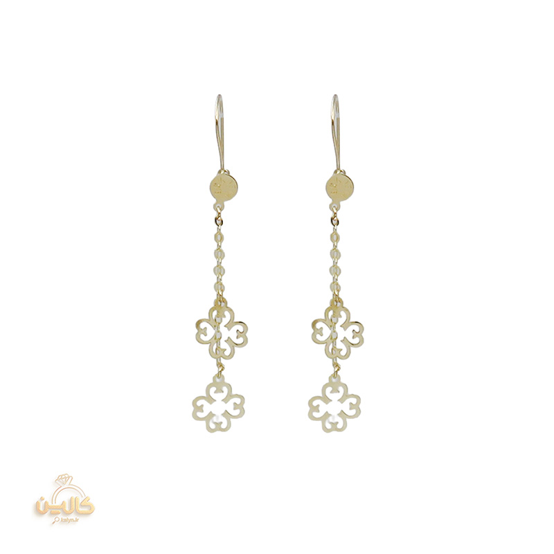 گوشواره عصایی زنجیری گل